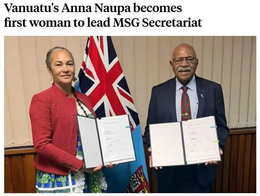 [Policy Updates | Issue 20]: Vanuatu’s First Female Leader Appointed Director General of the Melanesian Spearhead Group!