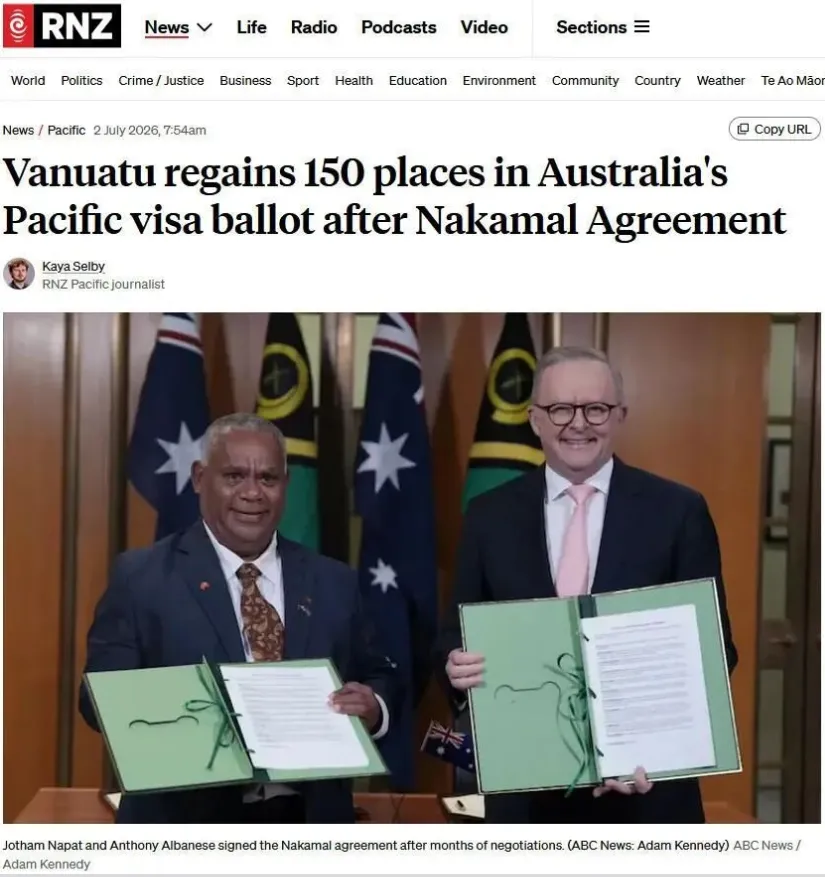 [Policy Update | Issue 24] Applications Now Open for Vanuatu's First 150 Australian Permanent Residency Slots!